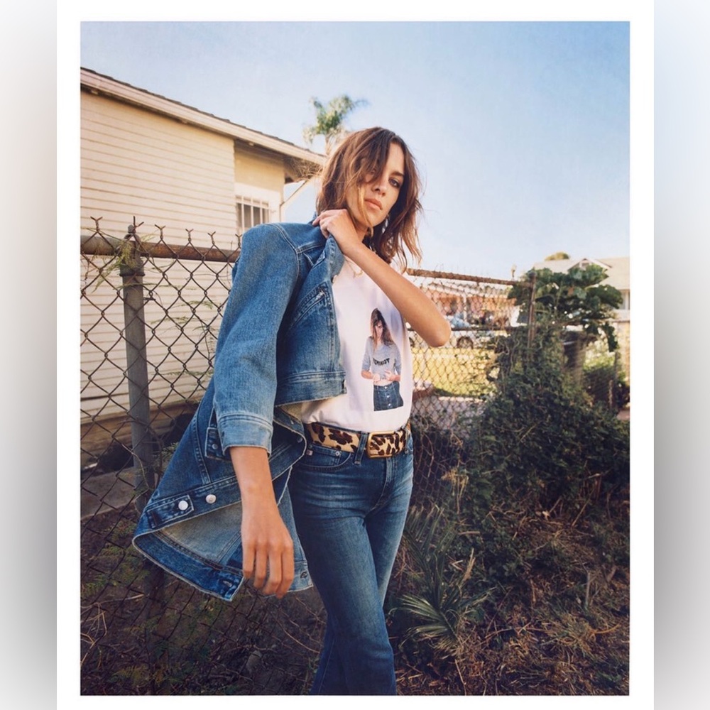 NWT - Alexa Chung x AG Adriano Goldschmied - “Hitt” Denim Jacket - Sz S